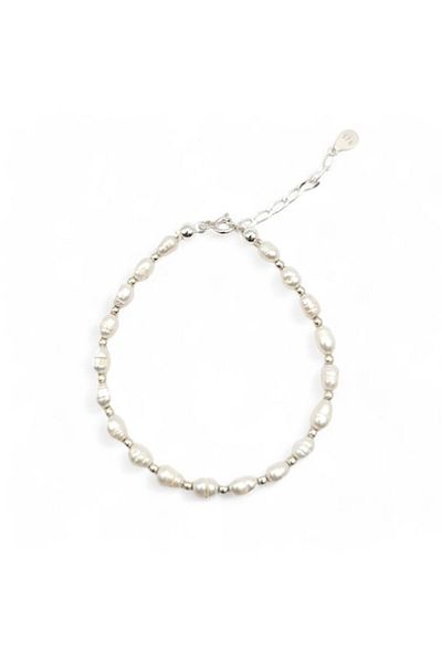 Lexy's Boutique Handmade Adjustable Bracelet, 925 Silver, Pearls, Lexy's Boutique
