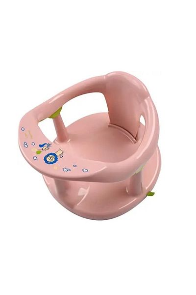 Little Mom Scaun de baie pentru bebelusi, Little Mom, design ergonomic cu spatar si cotiere, fixare cu ventuze,