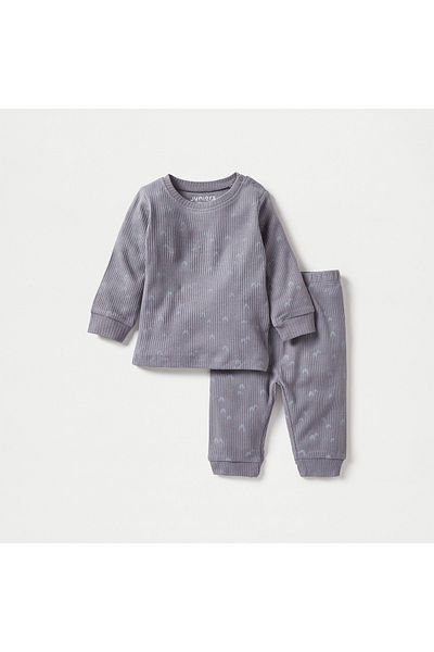 Juniors Printed Long Sleeves T-shirt and Elasticated Pyjama Set - Set of 3