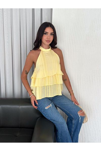 Noa Noa Judge Collar Layered Blouse