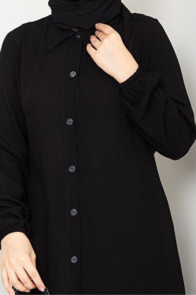 Bestenur Larya Woven Viscose Double Set 1577 - Black