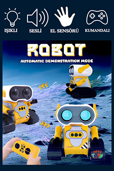 kosetoys Uzaktan Kumandalı El Sensörlü Full Fonksiyonlu Robot