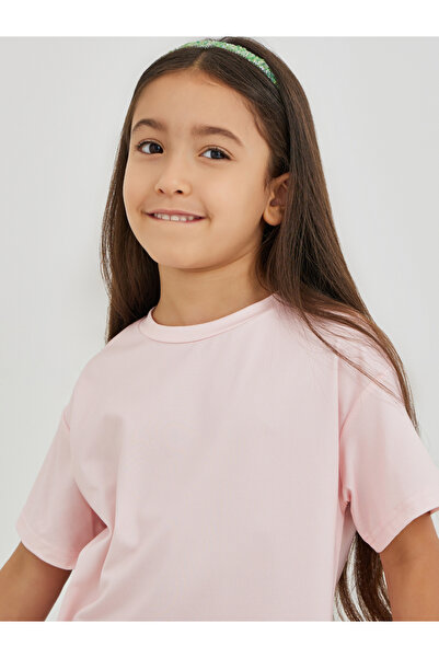 Styli Flower Patch T-Shirt and Striped Leggings Set