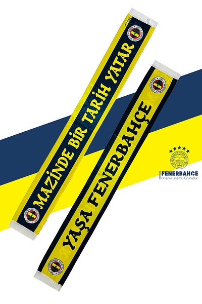 Fenerbahçe Original Licensed Mazinde a History Tells Shawl Scarf Canary Printed Wooden Box