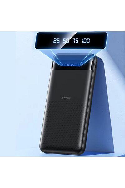 REDz Accessories Remax RPP-11 Powerbank, 20,000mAh Battery, Dual USB + Type-C, LED Display, Black