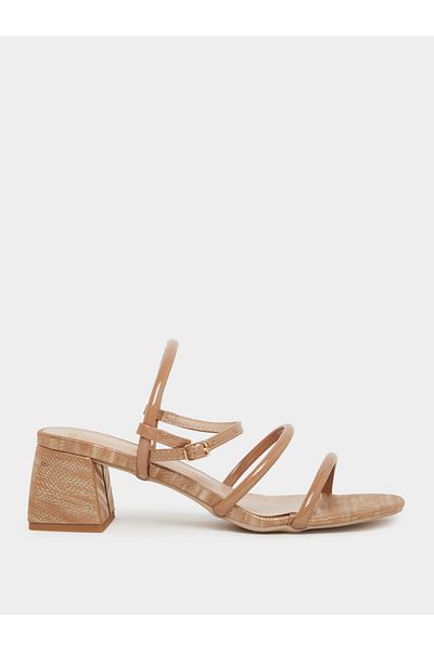 Styli Sling Back Block Heel Sandals