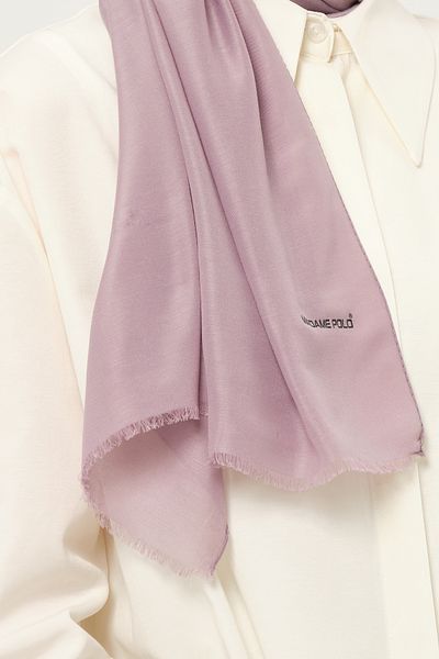 Madame Polo Plain Cheesecloth Shawl Thin Lightweight Summer Shawl Lilac