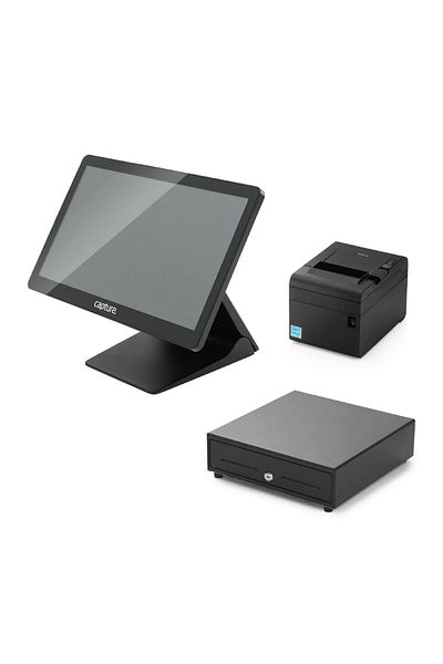 Inna marka Zestaw POS w pudełku - Manta J6412 z Win10 + CA-PP-10000B + CA-CD410-480B, CA-PIB-301