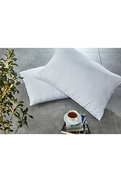 Komfort Home Striped Cotton Satin Pillow 800Gr (1 Pc)