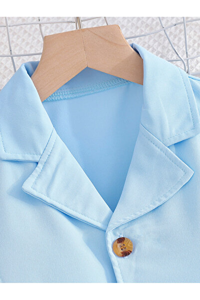 Take Two By Styli Solid Button Up Vest and Wide Leg Pants Set