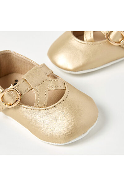 giggles Solid Booties with Hook and Loop Closure