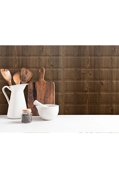 TİNK 3 Boyutlu Duvar Paneli Kabartmalı Metro Desen Pvc 41x41 cm/ 6 Adet /1 m² Antik