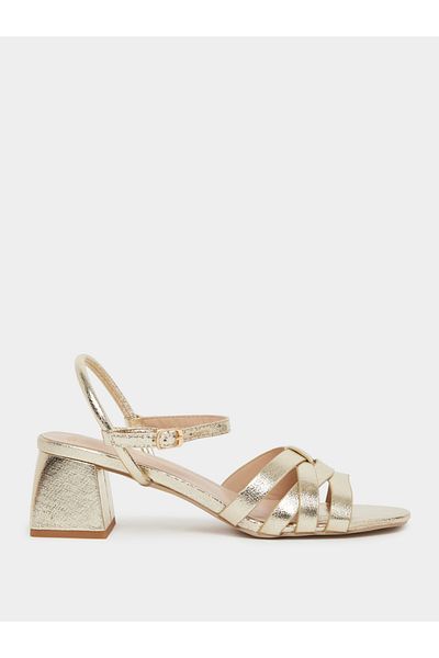 Styli Sling Back Block Heel Sandals