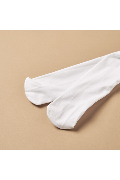 Juniors Lace Detail Tights with Closed Feet and Elasticised Waistband