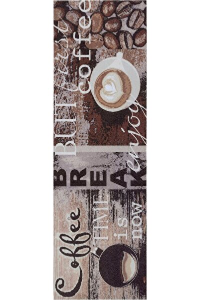 luna home Sibiu Covor de bucătărie ”Enjoy Coffee” subtire antiderapant, 50x150 cm