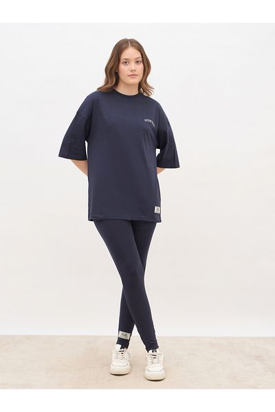 Styli Oversized Slogan T-Shirt and Leggings Co-Ords