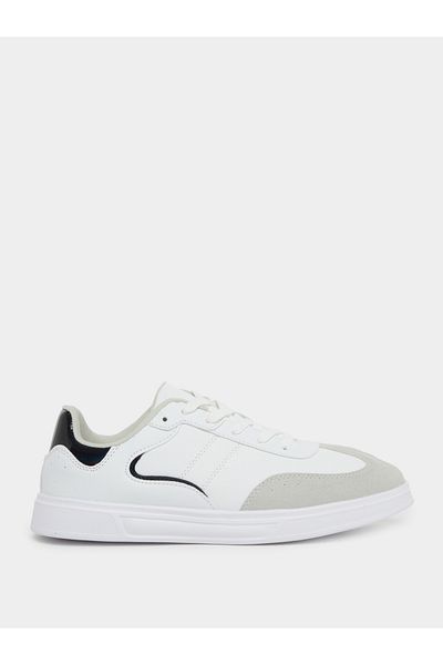 Styli Abstract Stitch Lace Up Sneakers