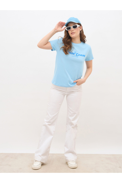 Styli Slogan Print Regular Fit T-Shirt