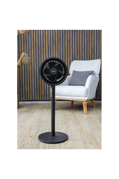 Zilan Ventilator de picior, 3 viteze, 65W, diametru grilă 27cm, înălțime regl...