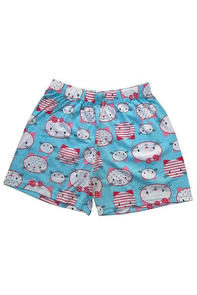 Asel Women's Short Sleeve Cotton Lycra Pajama Set with Shorts