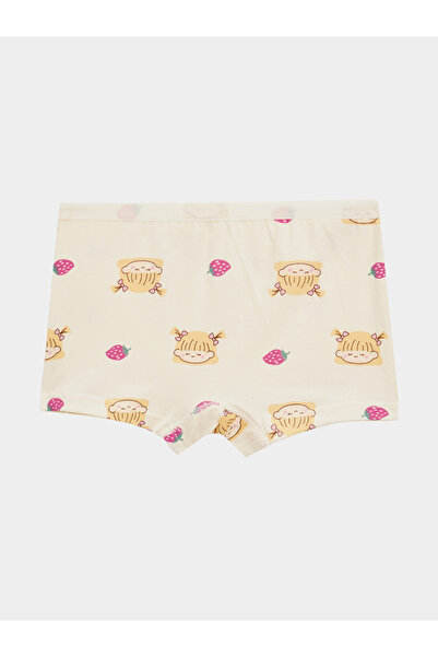 Styli Girls Pack of 4 - Printed Briefs with Elastic Waistband