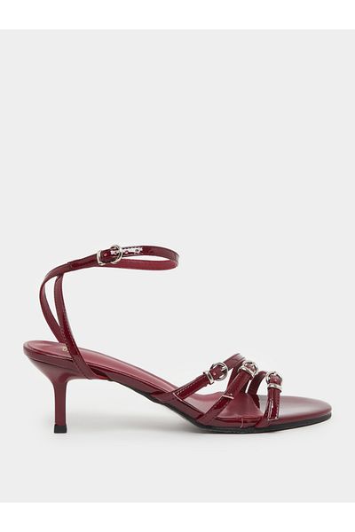 Styli Belted Strap Stiletto Heel Sandals