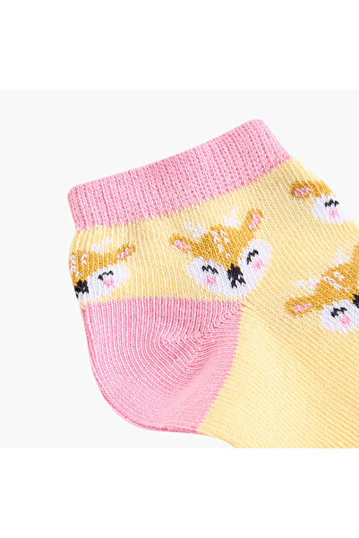 Juniors Animal Print Ankle Length Socks - Set of 7
