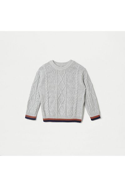 Juniors Textured Sweater with Long Sleeves