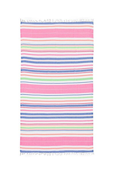 LC Waikiki Mixed Striped Fringed Beach Towel 90X165 cm