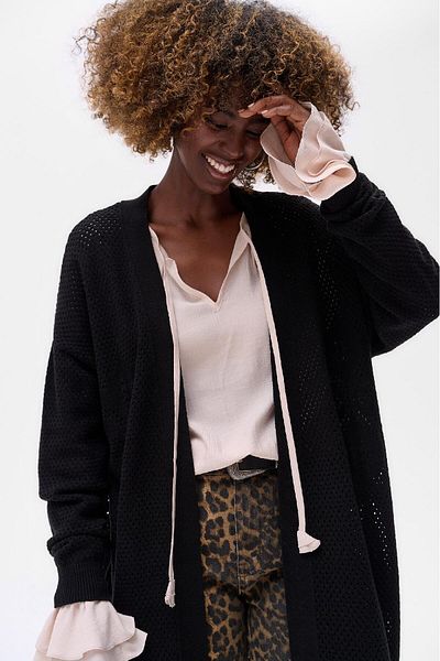 Blue Shadow Mila Women's Cardigan Black
