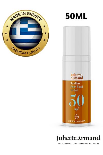 Juliette Armand Sunfilm Face Fluid Tinted SPF50 High Protection Sunscreen Non-Oily Formula for All Skin Types