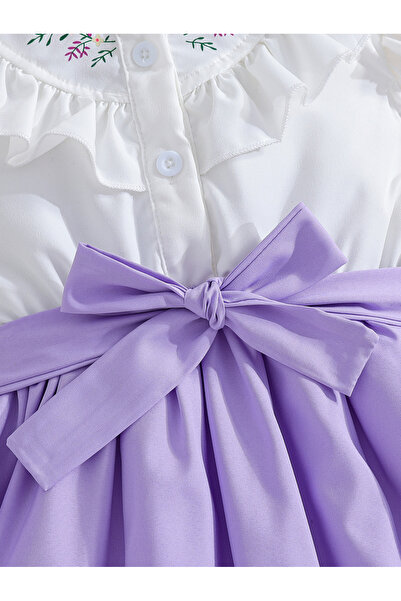 Take Two By Styli Ruffle Detail Belted Dress