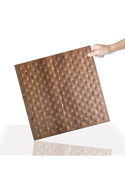 TİNK 3 Boyutlu Duvar Paneli Kabartmalı Puantiye Desen Pvc 41x41 cm/ 6 Adet /1...