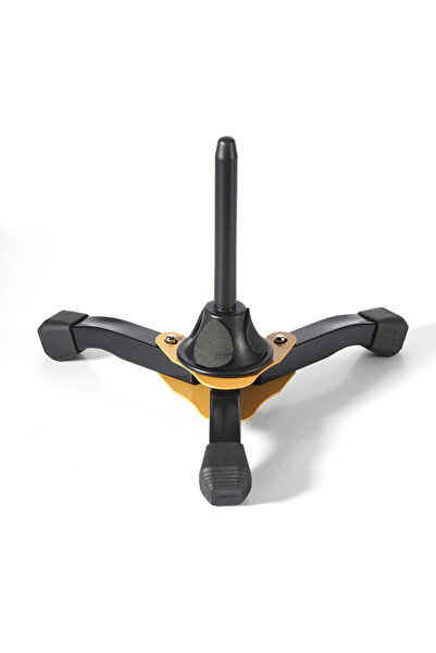 Choice1 حامل ثلاثي القوائم أصفر قابل للطي، محمول، مناسب لآلات النفخ مثل الكلا...