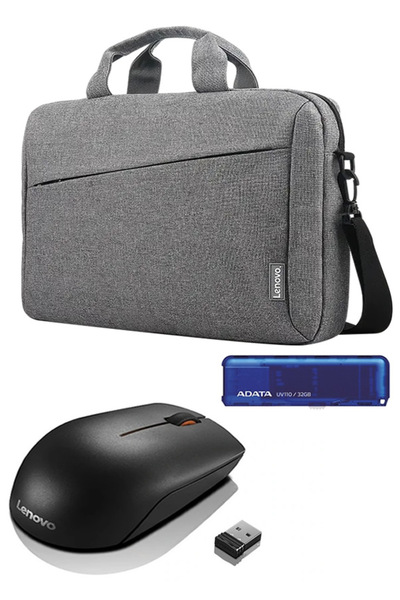 LENOVO 300 KABLOSUZ MOUSE & ADATA 32GB UV110 FLAŞH BELLEK & T210 NOTEBOOK ÇANTA