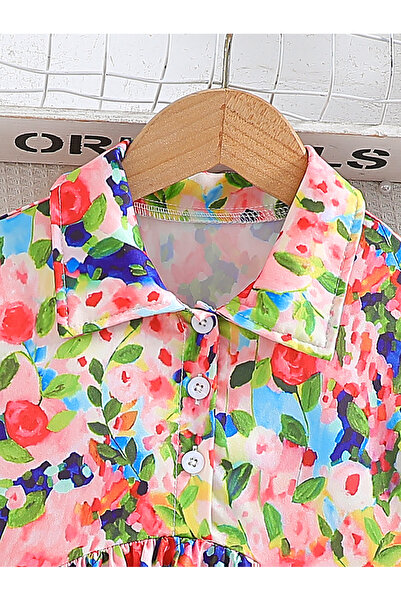 Take Two By Styli All Over Print Puff Sleeve Dress