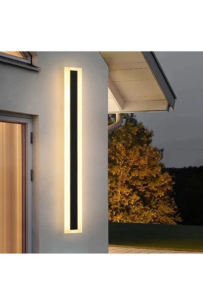 LUXXO LED Application for Interior/Exterior, Dust/Moisture Resistant, Line S, 24W, Black