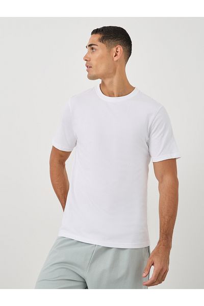 Styli Pack of 2 - Solid Cotton Crew Neck Regular Fit T-Shirt