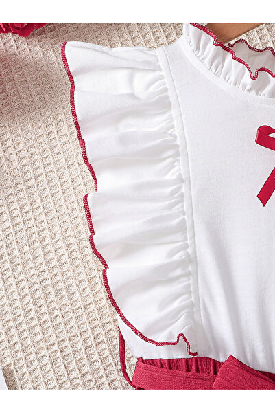 Take Two By Styli Color Block Bow Detail Wide Leg Jumpsuit