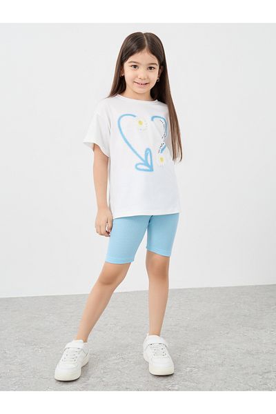 Styli Heart Graphic Oversized T-Shirt and Shorts Set