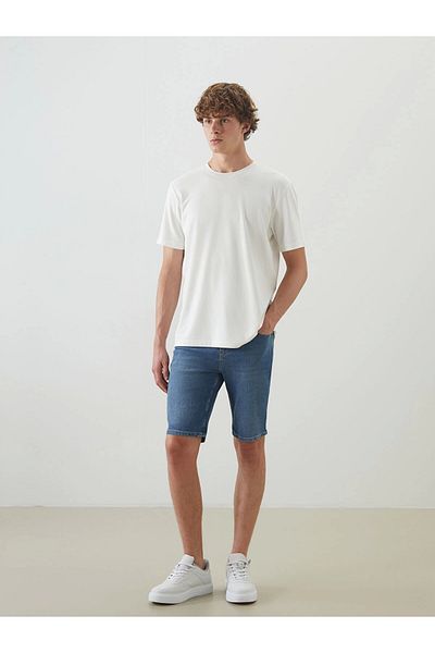 LC Waikiki Lcw Jeans Indigo Slim Fit Men's Jean Shorts