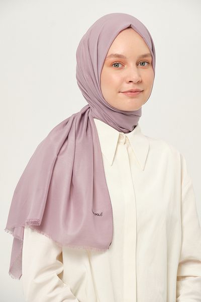Madame Polo Plain Cheesecloth Shawl Thin Lightweight Summer Shawl Lilac