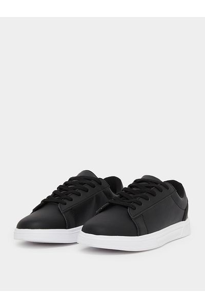 Styli Classic Matte Court Lace Up Sneakers