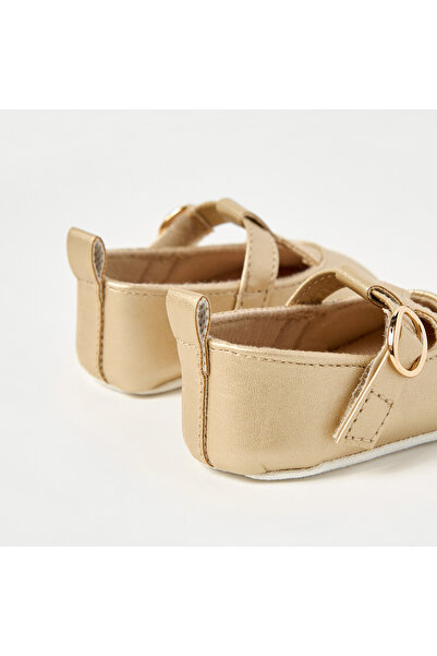 giggles Solid Booties with Hook and Loop Closure