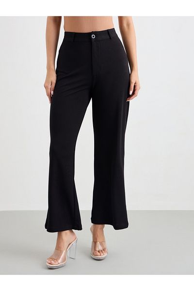 Styli Mid Rise Straight Fit Stretchy Pants