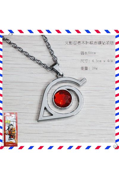 FG KONNİCHİWA Naruto 3-4cm Anime Periphery Pendant Necklace Jewelry Alloy Shuriken Decoration Mask Ornament Accessories