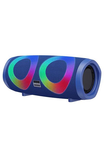 REDz Accessories Boxă portabilă KSC-615, baterie de 1800 mAh, BT 5.0, lumini RGB, 4 ore de redare, albastră