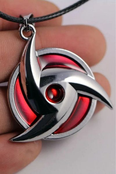 FG KONNİCHİWA Naruto 3-4cm Anime Periphery Pendant Necklace Jewelry Alloy Shuriken Decoration Mask Ornament Accessories