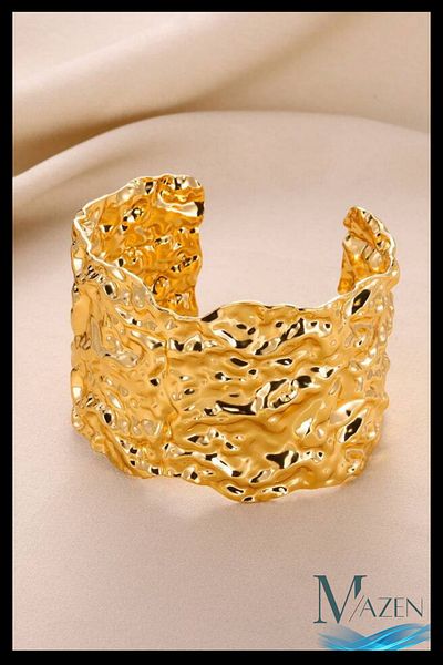 MAZEN Metal Handcuff Bracelet |   Suitable for Wrist to Elbow |   Adjustable Design |   Women's Jewelry Accessory