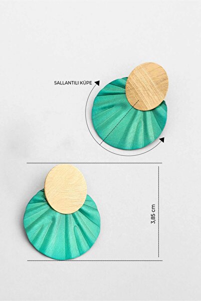 So CHIC... Marakeş Rüzgarı 18 Ayar Sarı Altın Kaplama Gümüş Küpe